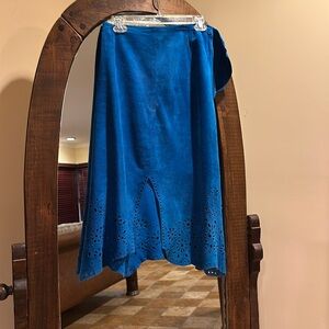 Brazilian original Midi suede skirt